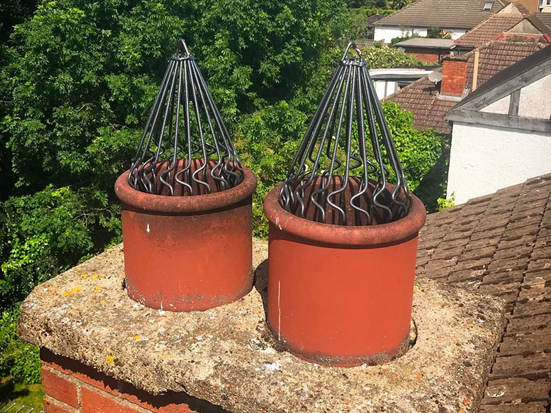 Chimney cowl fixing