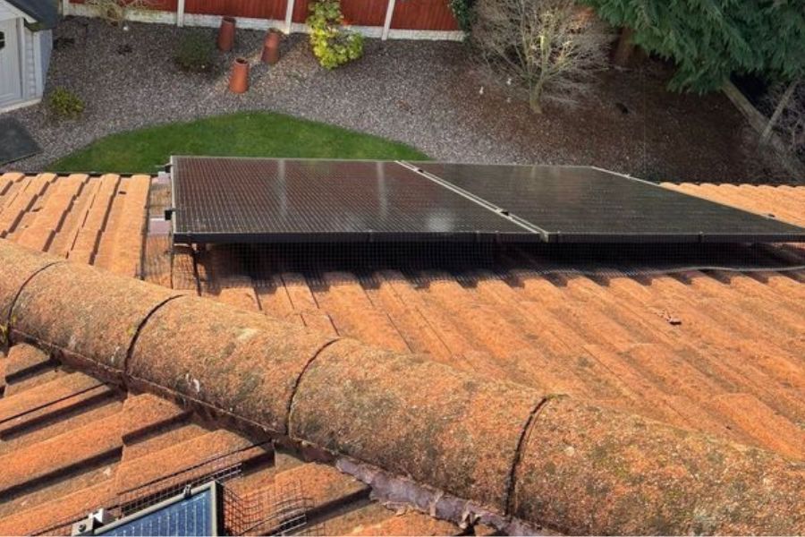 Solar panels with proofing measures.